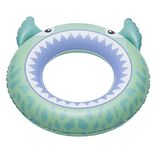 Bou&eacute;e gonflable enfant requin bleu et vert &Oslash;60cm