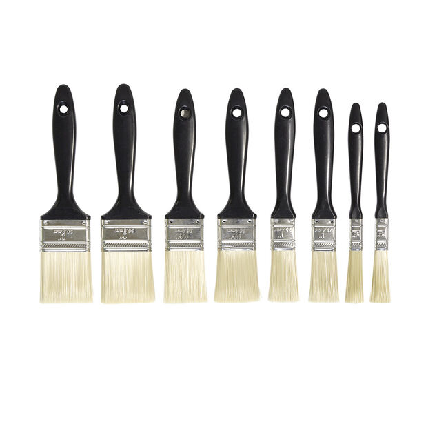 Pinceau de peinture x8 en plastique et acier