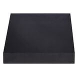 &Eacute;tag&egrave;re murale carr&eacute;e bois noir