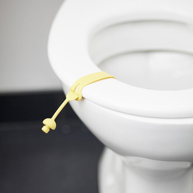 L&egrave;ve couvercle de toilette en silicone L24cm (4 mod&egrave;les)