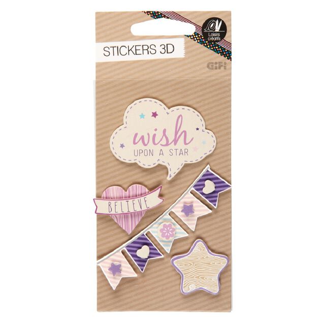 Sticker 3D carton