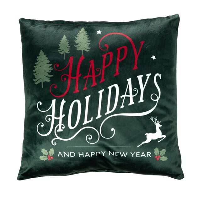 Coussin carr&eacute; motif No&euml;l 40x40cm (6 mod&egrave;les)