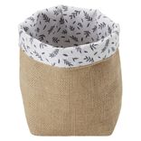 Panière en jute 12x12xH.16 cm