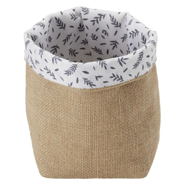 Panière en jute 12x12xH.16 cm