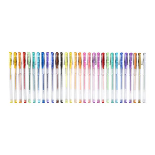 Stylo gel x30 palette multicolore L12cm