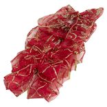 Noeud à suspendre en tissu rouge x6