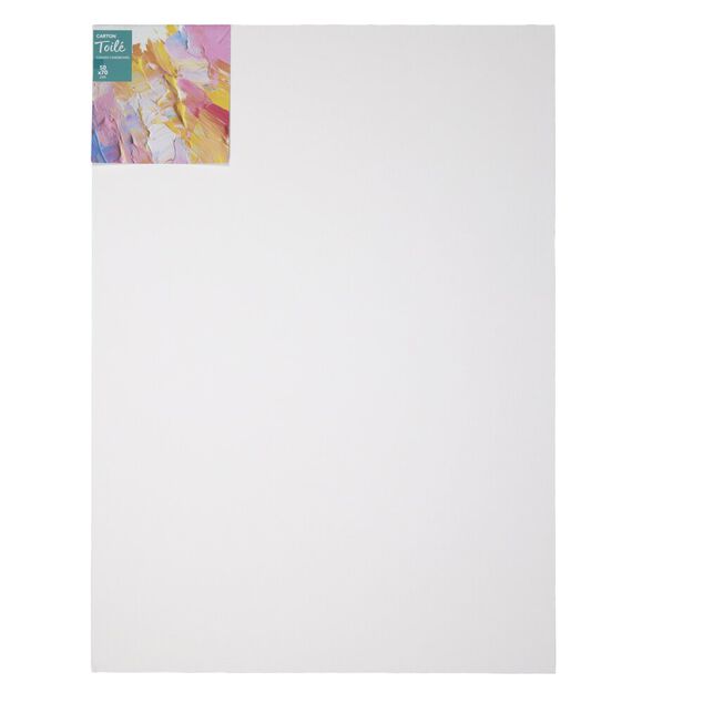 Toile &agrave; peindre carton blanc 50x70cm