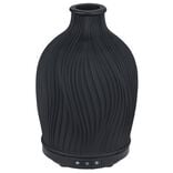 Diffuseur huile essentielle Como&eacute; Mess&eacute;gu&eacute; en r&eacute;sine noire &Oslash;9xH17cm