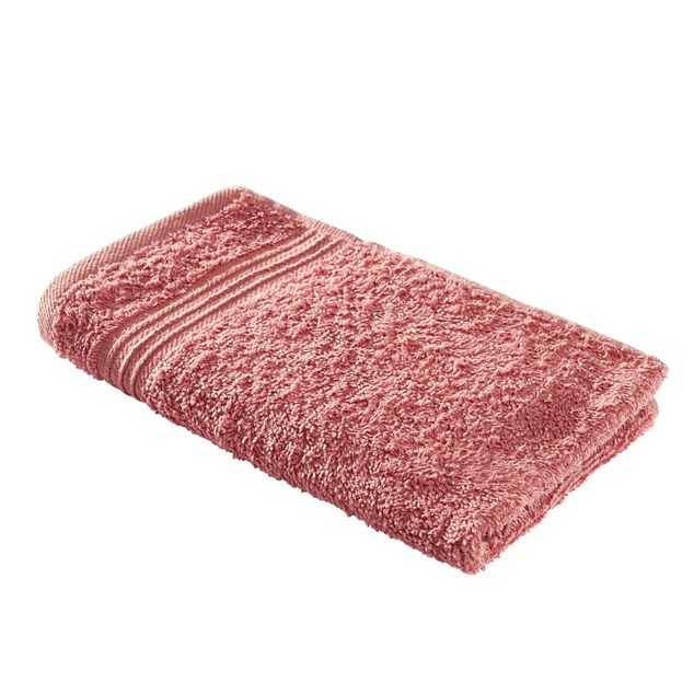 Serviette invit&eacute; 30x50cm coton orange terracotta