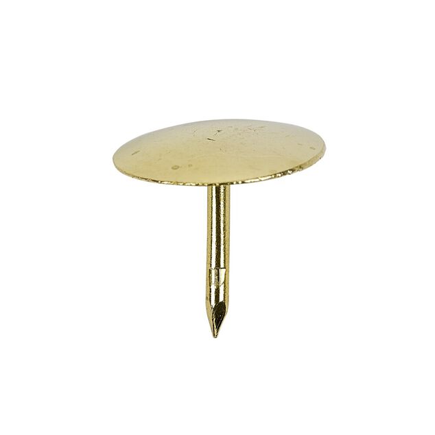 Boîte de 100 punaises plates métal doré