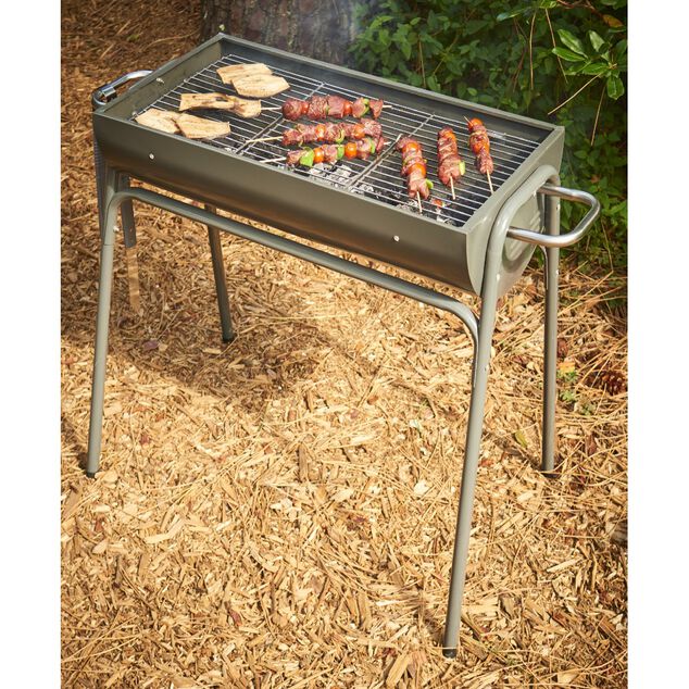 Barbecue &agrave; charbon acier Gordon 61x102xH86cm