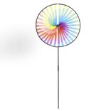 Moulin &agrave; vent multicolore &agrave; planter &Oslash;40xH98cm