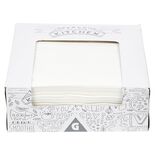 Serviette en papier carrée blanche x100 avec distributeur
