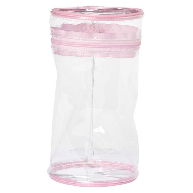 Trousse cosm&eacute;tique transparente