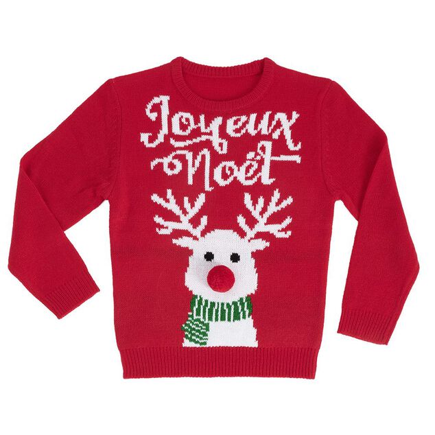Pull de No&euml;l enfant taille 6-8 ans