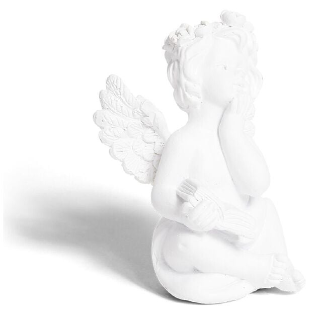 Ange d&eacute;coratif plastique blanc - 6 mod&egrave;les
