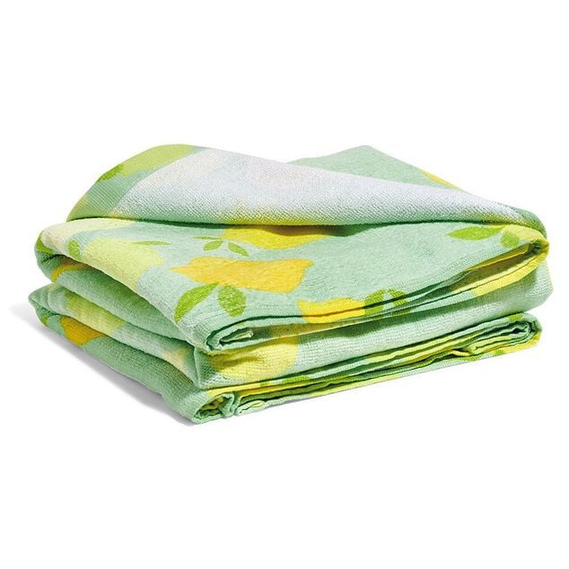 Serviette de plage citron