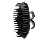Brosse à cheveux compacte ronde noire Ø8cm