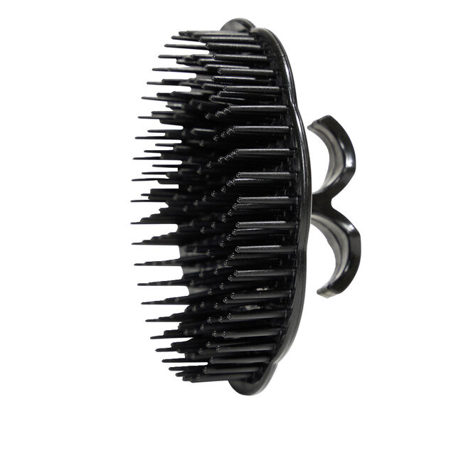 Brosse à cheveux compacte ronde noire Ø8cm