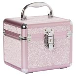 Vanity cosmétique rose à paillettes