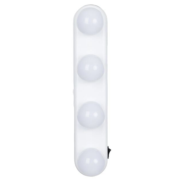 Lampe de miroir 4 spots blanc