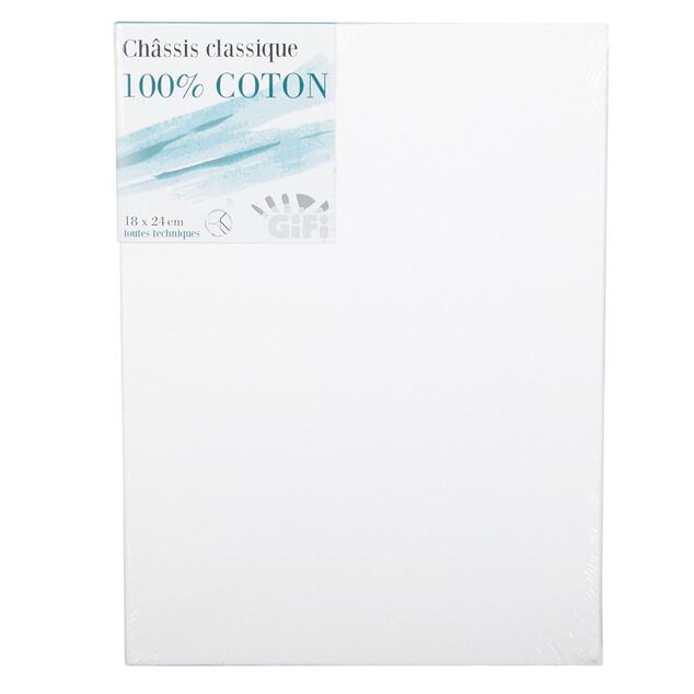 Toile &agrave; peindre sur ch&acirc;ssis 24 x 18 cm
