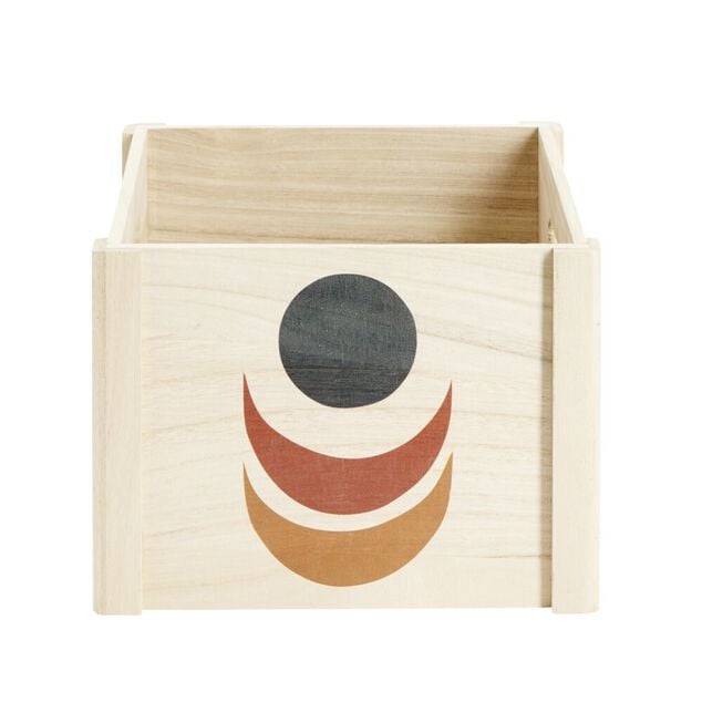Bo&icirc;te de rangement ouvert en bois 25x18xH25cm (2 mod&egrave;les)