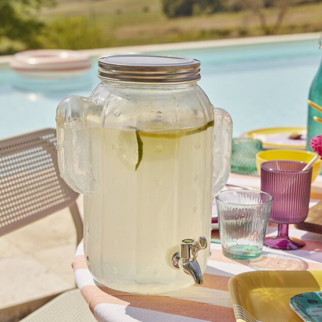 Lot de 4 gobelets en verre Nora color&eacute; transparent 25,5cl