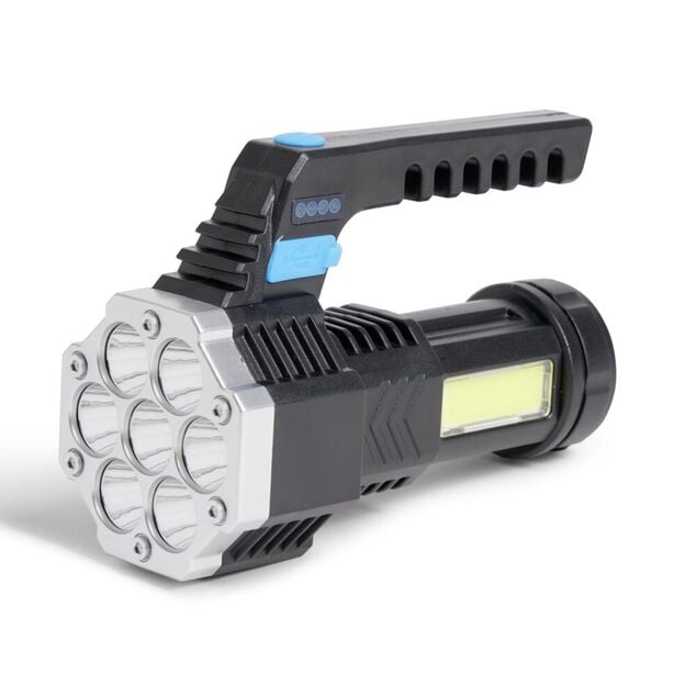Lampe torche multifonction 3 modes d'&eacute;clairages 7LED port&eacute;e 200m