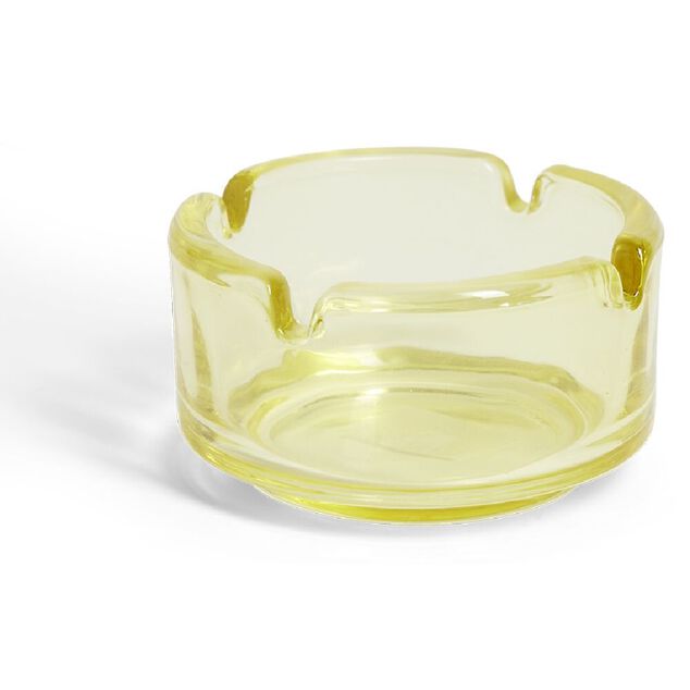 Cendrier en verre &Oslash;7,2xH3,6cm - 6 mod&egrave;les