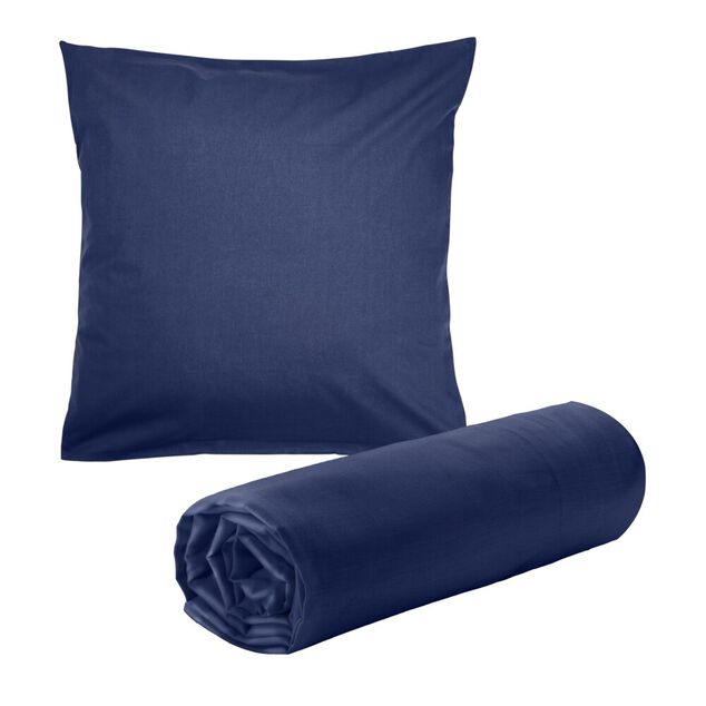 Drap housse 90x190cm avec 1 taie oreiller 63x63cm uni (3 modèles)