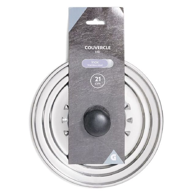 Couvercle inox &Oslash;21cm