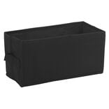 Pani&egrave;re noire rectangulaire Box Cube