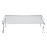 Range chaussures &eacute;tag&egrave;re blanche superposable 68x28xH22cm