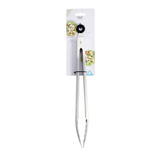 Pince de cuisine en inox L.34cm