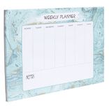 Semainier &agrave; motif bleu 50 pages