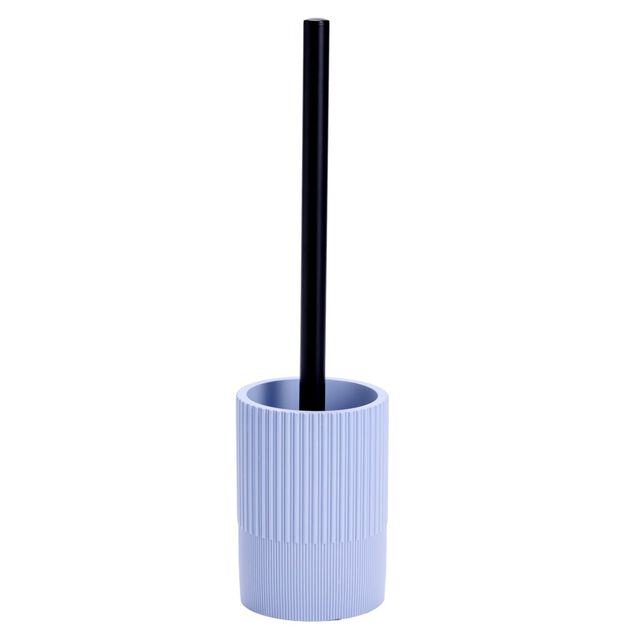 Brosse WC avec support r&eacute;sine stries &Oslash;9,5xH36,5cm (3&nbsp;mod&egrave;les)