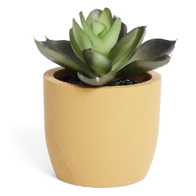 Plante artificielle dans pot en pierre - 4 mod&egrave;les