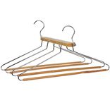 Cintre gain de place 4en1 en bois L42xl41cm