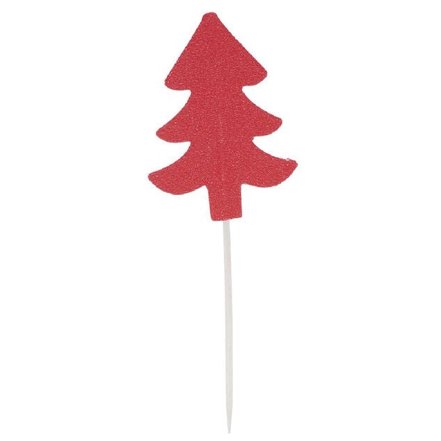Pic en bois pour ap&eacute;ritif &eacute;toile et sapin x 18