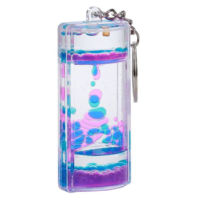 Porte-clé sablier liquide 3 modèles
