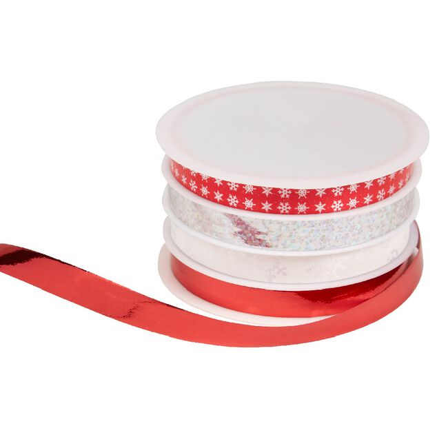 Ruban cadeau No&euml;l 5 m