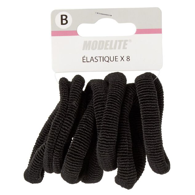 Élastique en mousse noir épais x8