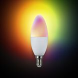 Ampoule LED connect&eacute;e couleurs changeantes RGB 200&deg; E14 470lms 4,5W