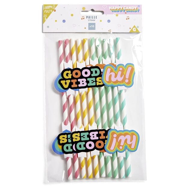 Paille thème candy x10