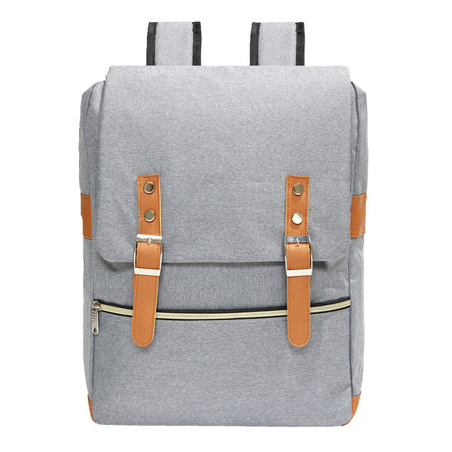 Sac à dos avec fermeture à sangles 30x13xH10cm - 2 modèles noir ou gris