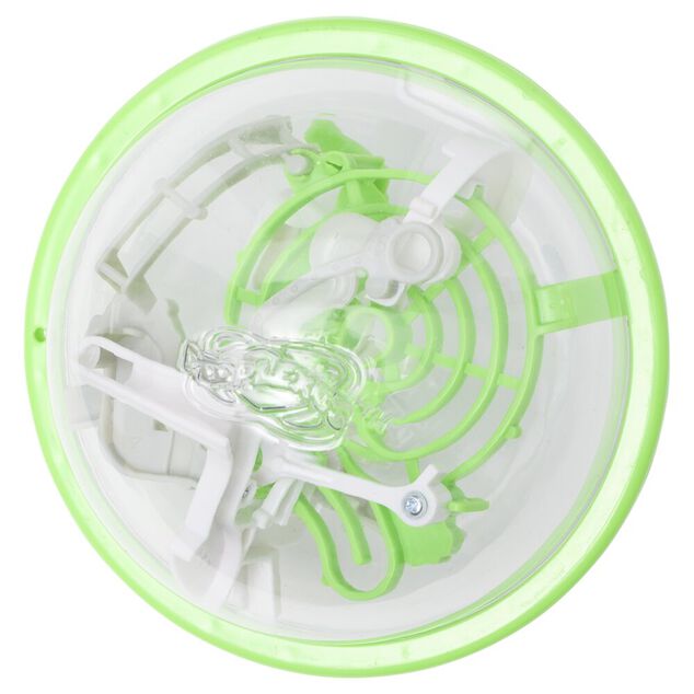 Boule Perplexus 3D 100 d&eacute;fis plastique jaune 23x20cm