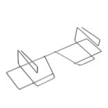 Porte rouleau Metaltex à fixer sur étagère