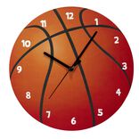 Horloge murale en bois &Oslash;30cm - 2 mod&egrave;les foot ou basket