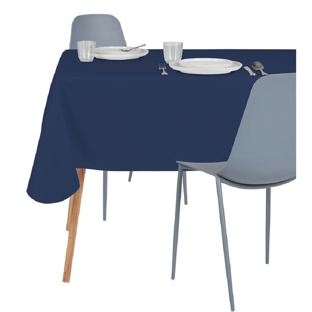 Nappe en tissu 140x200cm polyester bleu